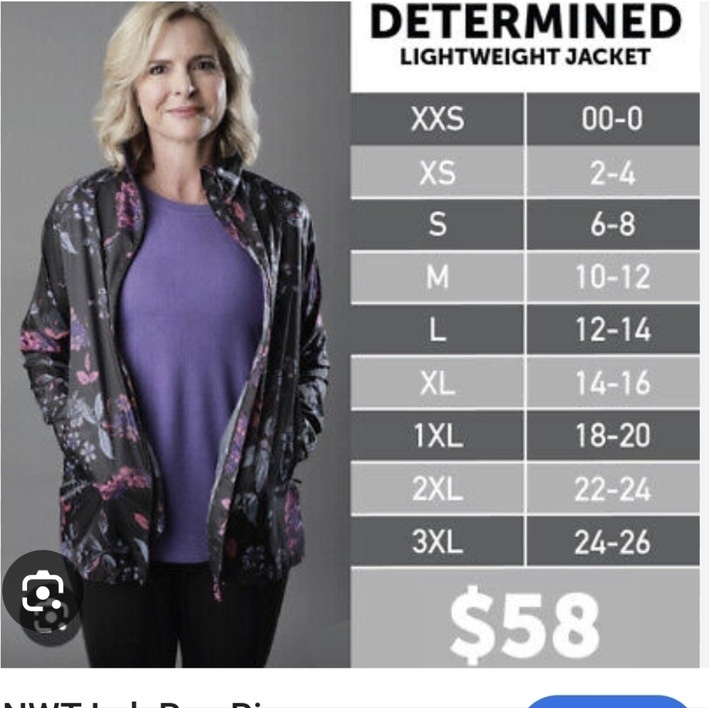 NEW Lularoe RISE Colorful Patterned Jacket Mesh Back Womens Size Small* - Picture 9 of 9